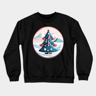 Winter holidays graphic design Crewneck Sweatshirt